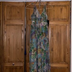 Flowery Maxi Dress size Large